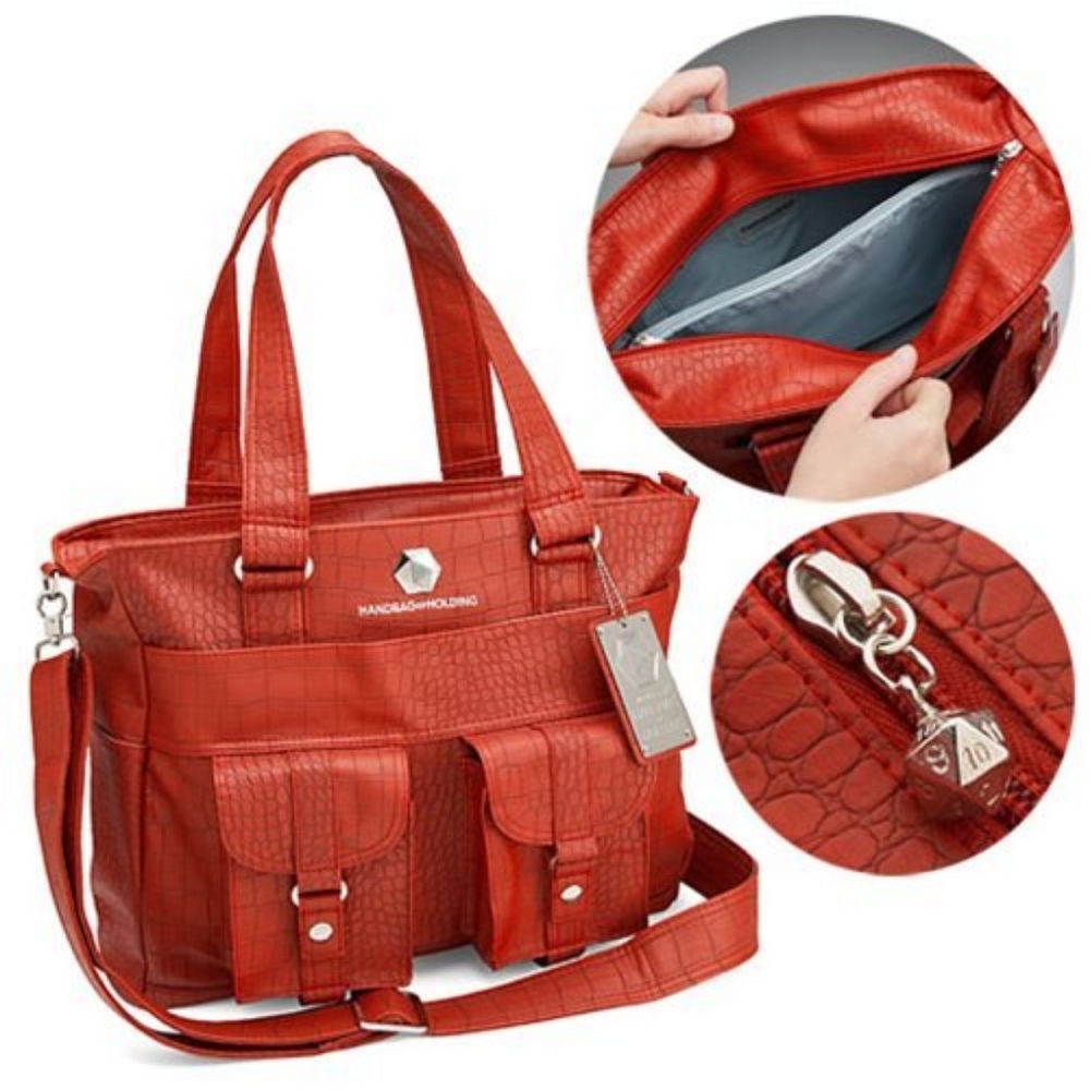 ThinkGeek Vegan Leather (Dragon Scale) "Handbag of Holding" RARE - Discontinued